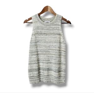 Old Navy Neutral Striped Marled Knit Sleeveless Sweater | M